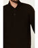 Image #3 - Brothers and Sons Men's Merino Donegal Button Down Mock Neck Sweater, Dark Brown, hi-res
