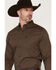 Image #2 - Cody James Men's Fast Forward Geo Print Long Sleeve Button-Down Stretch Western Shirt, Navy, hi-res
