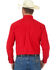 George Strait by Wrangler Men's Long Sleeve Western Shirt, Red, hi-res