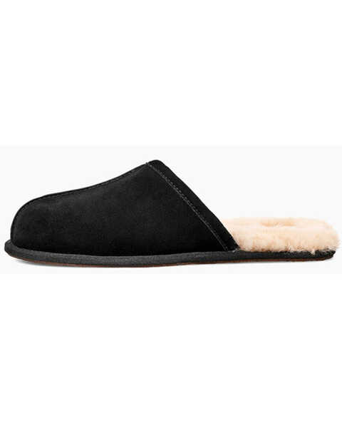 Image #3 - UGG Men's Scuff Suede House Slippers, Black, hi-res