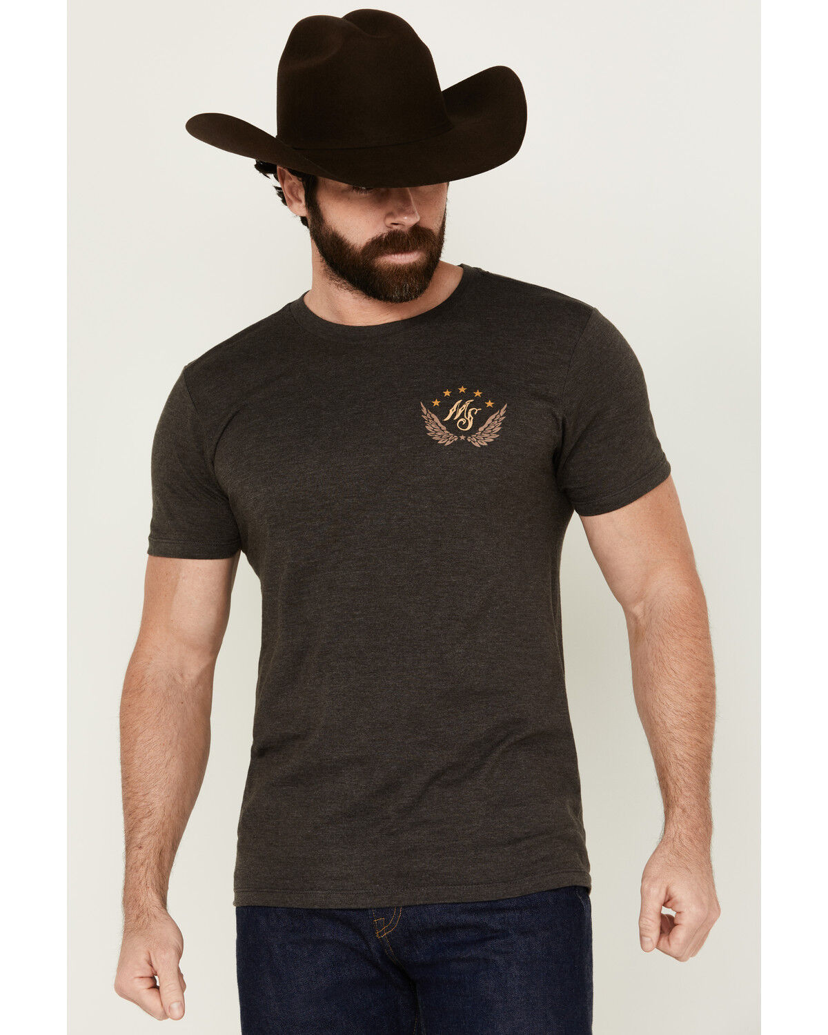 Image #2 - Moonshine Spirit Men's Moonshine Club Short Sleeve Graphic T-Shirt, Charcoal, hi-res