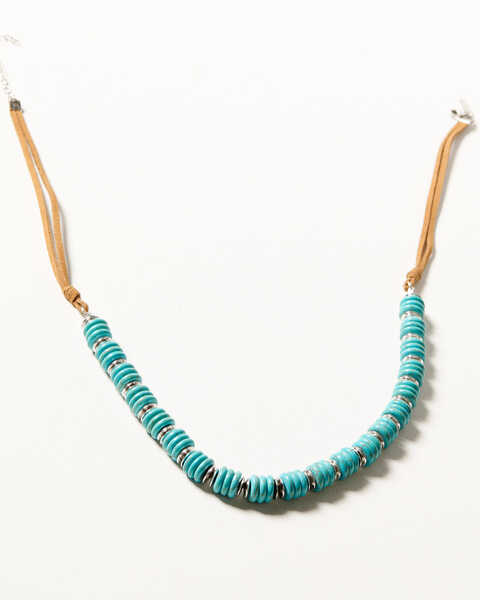 Shyanne Women's Desert Charm Beaded Necklace, Silver, hi-res