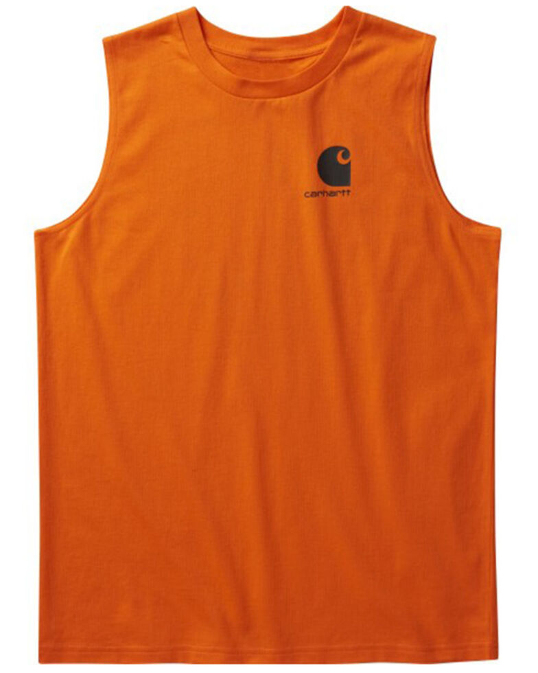 Carhartt Toddler Boys' Rugged Outdoor Sleeveless Shirt, Orange, hi-res