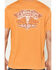 Image #4 - Rock & Roll Denim Men's Dale Yeah Short Sleeve Graphic T-Shirt, Orange, hi-res