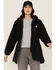 Image #1 - Carhartt Women's Rain Defender® Loose Fit Lightweight Insulated Hooded Coat, Black, hi-res