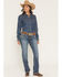 Image #1 - Ariat Women's Estelle Medium Wash Mid Rise Straight Stretch Denim Jeans, Medium Wash, hi-res