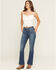Image #1 - Idyllwind Women's  Legend High Rise Bootcut Stretch Denim Jeans, Dark Wash, hi-res