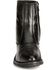 Image #4 - Old West Men's Zipper Western Ankle Boots, Black, hi-res
