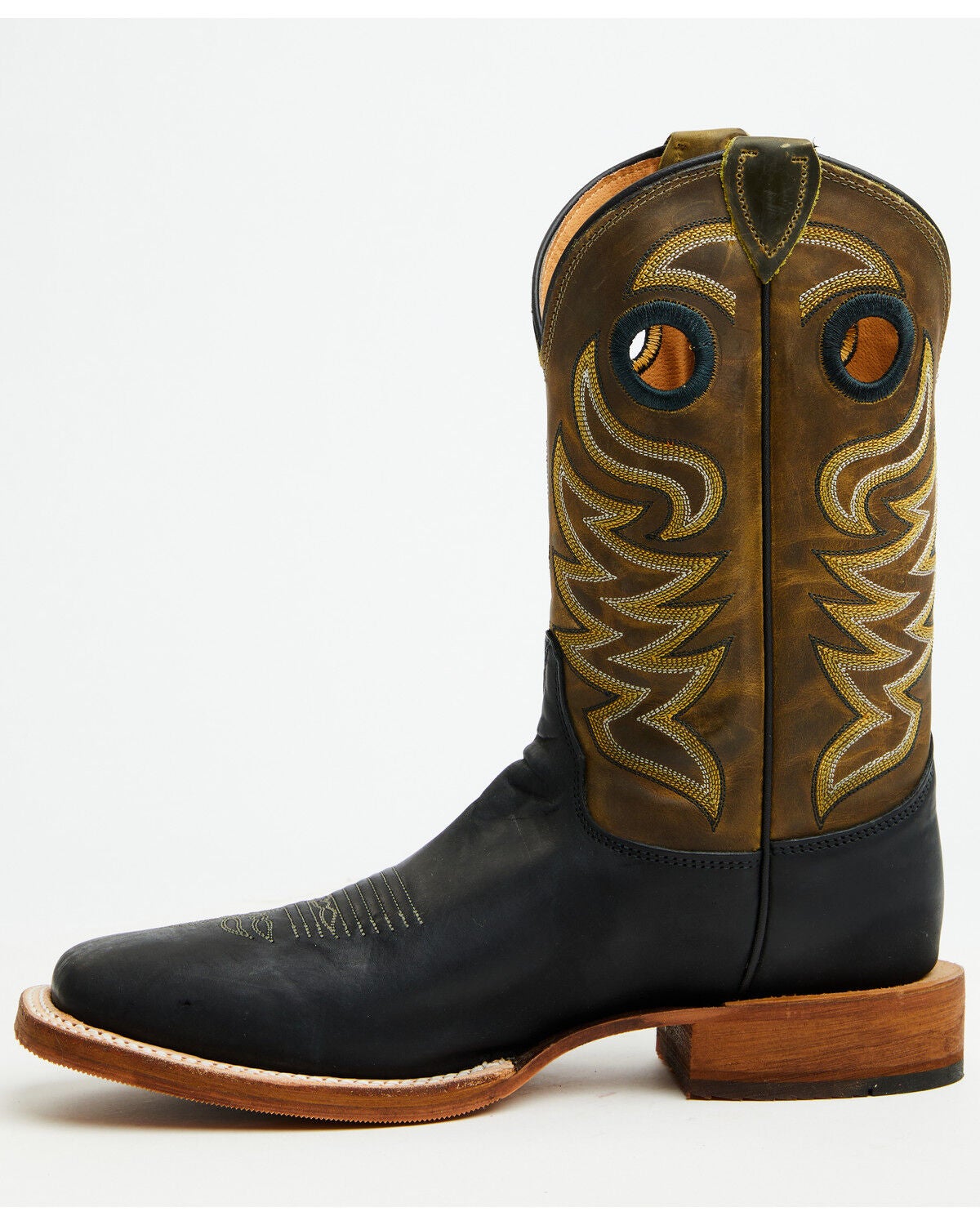 Image #3 - Justin Men's Boot Barn Exclusive Bent Rail Walsh Performance Western Boots - Broad Square Toe, Green, hi-res