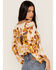 Image #4 - Talisman Women's Malicon Floral Print Puff Sleeve Crop Top, Multi, hi-res