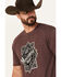 Image #2 - Moonshine Spirit Men's Diamond Short Sleeve Graphic T-Shirt, Burgundy, hi-res