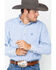 Image #1 - Ariat Men's Dayne Mini Striped Long Sleeve Western Shirt , Blue, hi-res