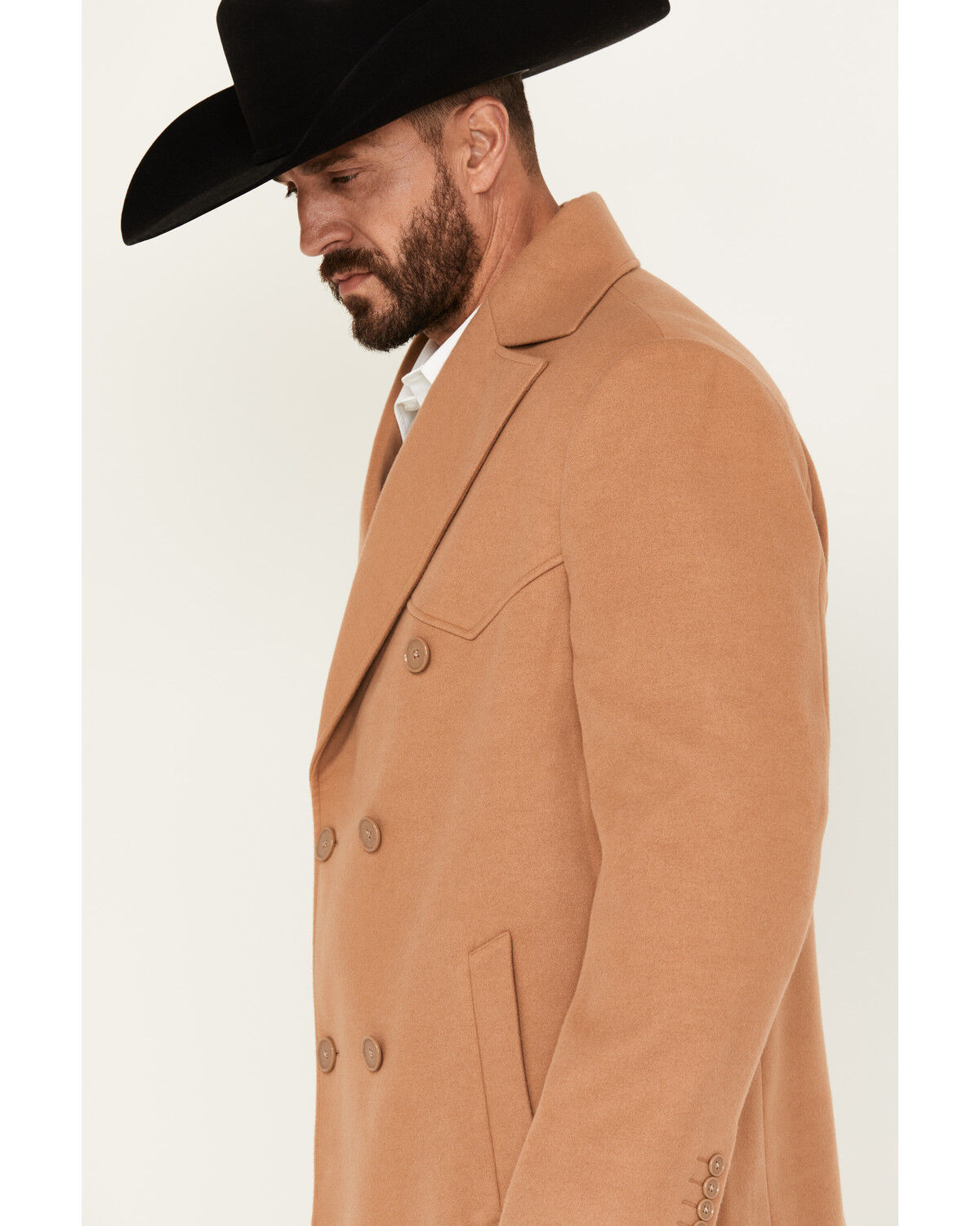 Image #2 - Cody James Black 1978® Men's Men's Alpine Wool Dress Coat, Tan, hi-res