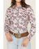 Image #3 - Cowgirl Hardware Women's Paisley Print Long Sleeve Snap Stretch Western Shirt, Pink, hi-res
