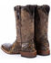 Image #4 - Tanner Mark Men's Hand Tooled Western Boots - Broad Square Toe, Brown, hi-res