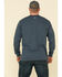Image #2 - Carhartt Men's M-FR Midweight Signature Logo Long Sleeve Work Shirt - Big, Dark Blue, hi-res