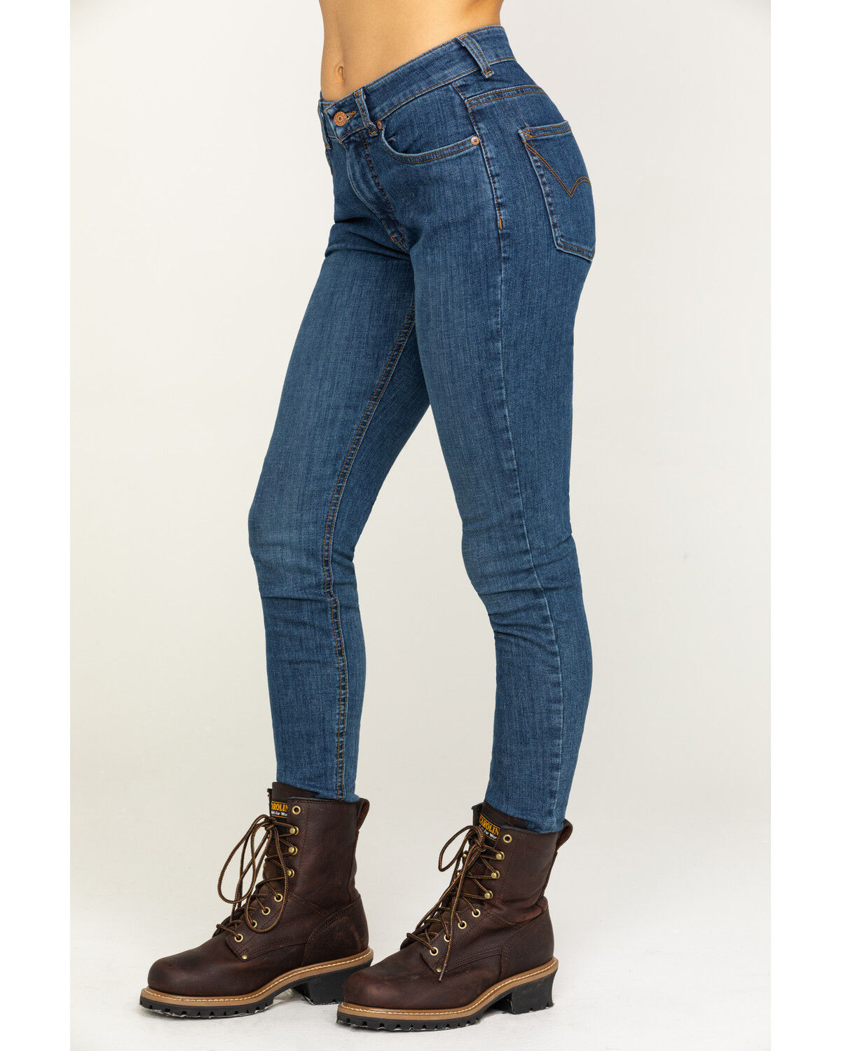 Image #3 - Dickies Women's Perfect Shape Denim Skinny Jeans, Indigo, hi-res