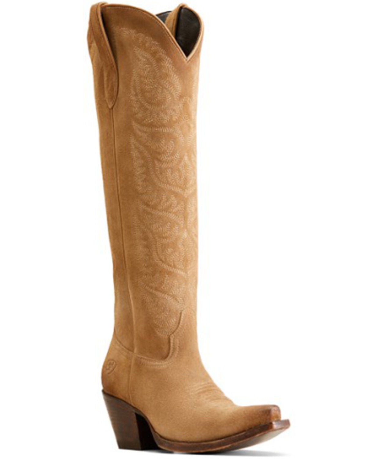 Ariat Women's Laramie StretchFit Western Boots - Snip Toe, Beige, hi-res