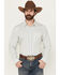 Image #1 - Gibson Trading Co Men's Luau Larry Geo Stripe Long Sleeve Button-Down Stretch Western Shirt - Tall, Ivory, hi-res