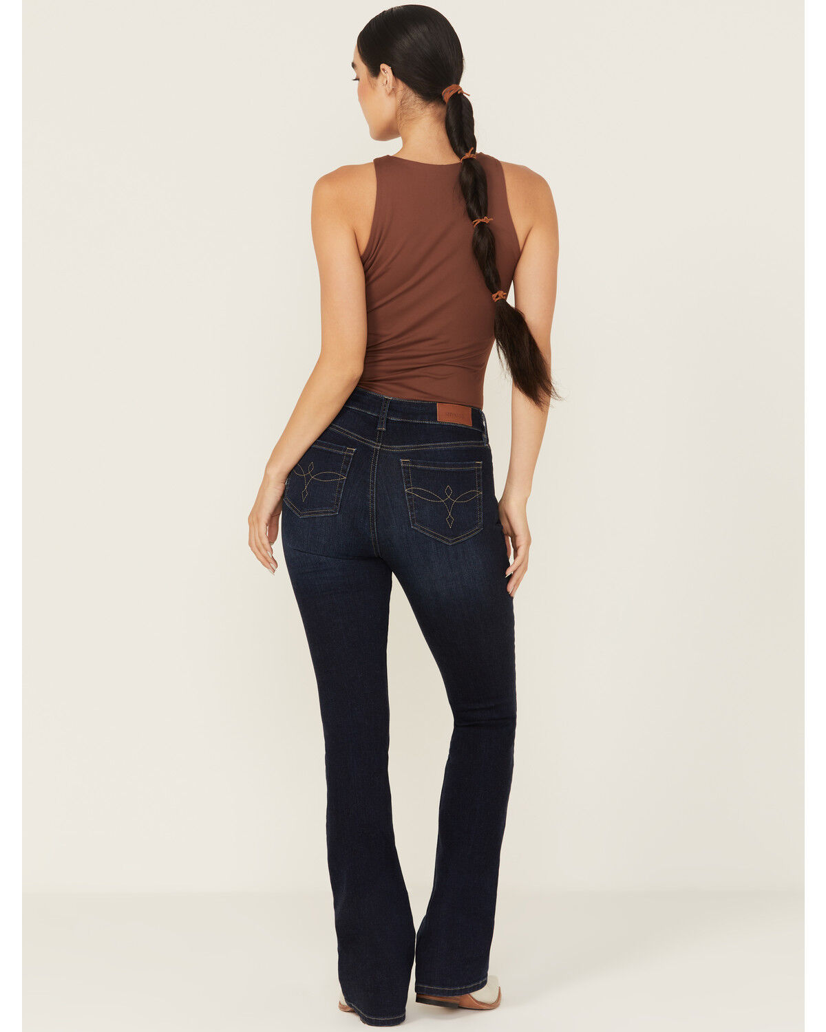 Image #3 - Shyanne Women's Celeste High Rise Sculpt Bootcut Stretch Denim Jeans, Dark Wash, hi-res