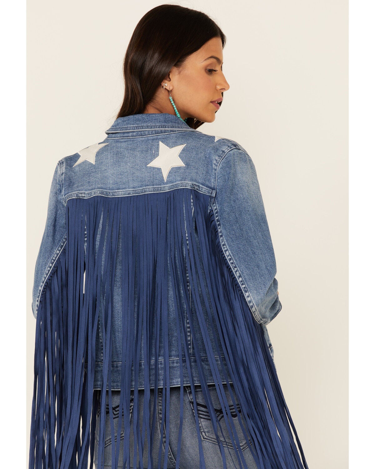Image #5 - Idyllwind Women's Superstar Fringe Denim Jacket , , hi-res
