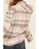 By Together Women's Pink Plaid Long Sleeve Button-Down Western Flannel Shirt , Pink, hi-res