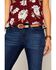 Image #5 - Shyanne Girls' Ostrich Print Rhinestone Belt, Brown, hi-res