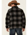 Image #4 - Wrangler Men's Charcoal Large Plaid 1/4 Zip Sherpa Pullover , , hi-res