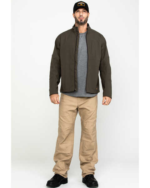 Image #6 - Ariat Men's Rebar Stretch Canvas Softshell Work Jacket , Loden, hi-res