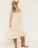Image #1 - Shyanne Women's Aerie Crochet Front High-Low Midi Dress, Oatmeal, hi-res