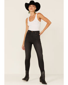 Wrangler Women's Heritage High Rise Skinny Jeans, Black, hi-res