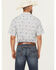 Image #4 - Roper Men's West Made Paisley Print Short Sleeve Pearl Snap Western Shirt, Cream, hi-res