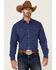 Image #1 - Ariat Men's Solid Teal Jurlington Retro Long Sleeve Pearl Snap Western Shirt, Blue, hi-res