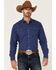 Image #1 - Ariat Men's Solid Teal Jurlington Retro Long Sleeve Pearl Snap Western Shirt , Blue, hi-res