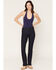 Image #1 - Haddad Women's Vintage Dark Wash Venice Bootcut Stretch Denim Jeans, Dark Wash, hi-res