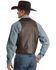 Image #3 - Scully Men's Whipstitch Lamb Leather Vest, Brown, hi-res