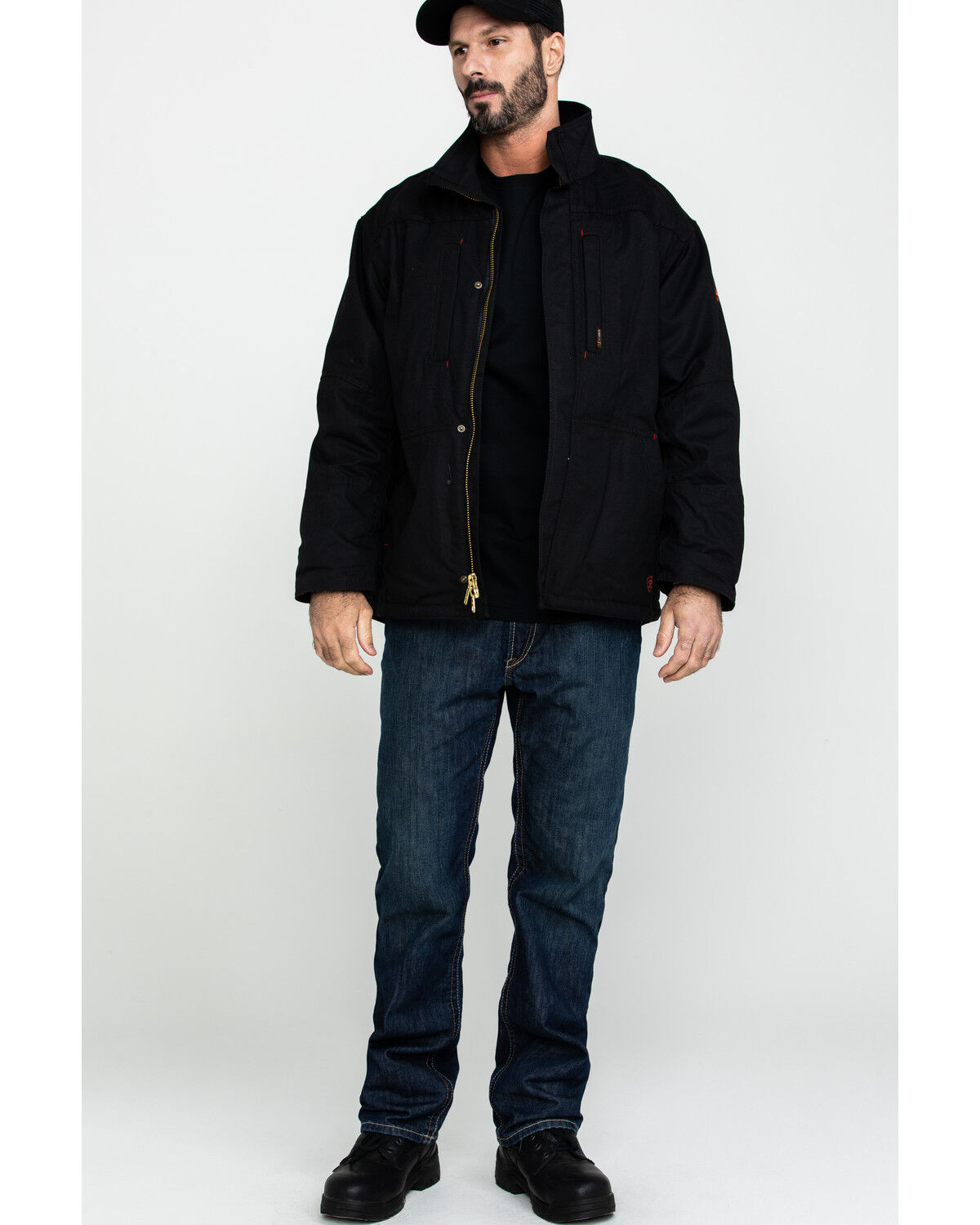 Image #6 - Ariat Men's FR Workhorse Jacket - Big, Black, hi-res