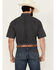 Image #4 - Cinch Men's Boot Barn Exclusive Geo Print Short Sleeve Button-Down Western Shirt, Navy, hi-res