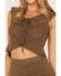 Image #3 - Shyanne Women's Off Shoulder Knit Top, Olive, hi-res