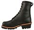 Image #3 - Chippewa Men's 8" Logger Boots - Steel Toe, Black, hi-res
