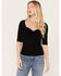 Image #1 - Idyllwind Women's Carson Twist Front Top, Black, hi-res
