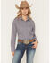 Image #1 - Cinch Women's Geo Print ArenaFlex Long Sleeve Button-Down Stretch Western Shirt, Purple, hi-res