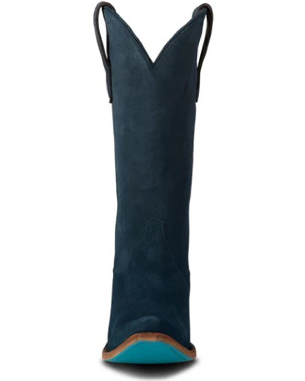 Image #4 - Lane Women's Emma Jane Suede Tall Western Boots - Snip Toe, Navy, hi-res