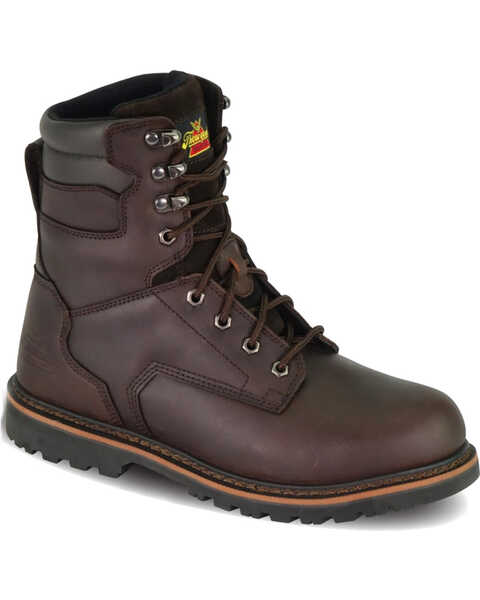 Thorogood Men's V-Series 8" Work Boots - Steel Toe, Brown, hi-res