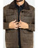 Image #4 - Cripple Creek Men's Enzyme Washed Storm Flap Sherpa Jacket, Chocolate, hi-res