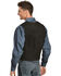 Image #3 - Scully Men's Calfskin Suede Snap Front Vest, Black, hi-res