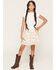 Image #1 - Self Esteem Girls' Western Print Skirt, Off White, hi-res