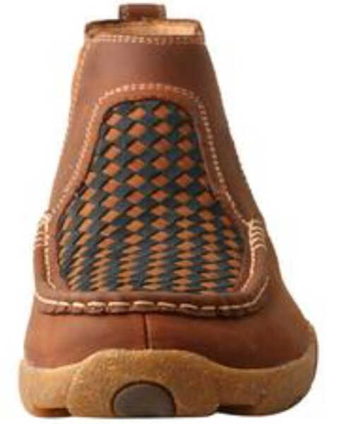 Image #3 - Twisted X Men's Basket Weave Chelsea Boots - Moc Toe, Brown, hi-res