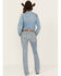 Image #3 - Ariat Women's R.E.A.L. Light Wash Mid Rise Kehlani Stretch Bootcut Jeans, Light Wash, hi-res
