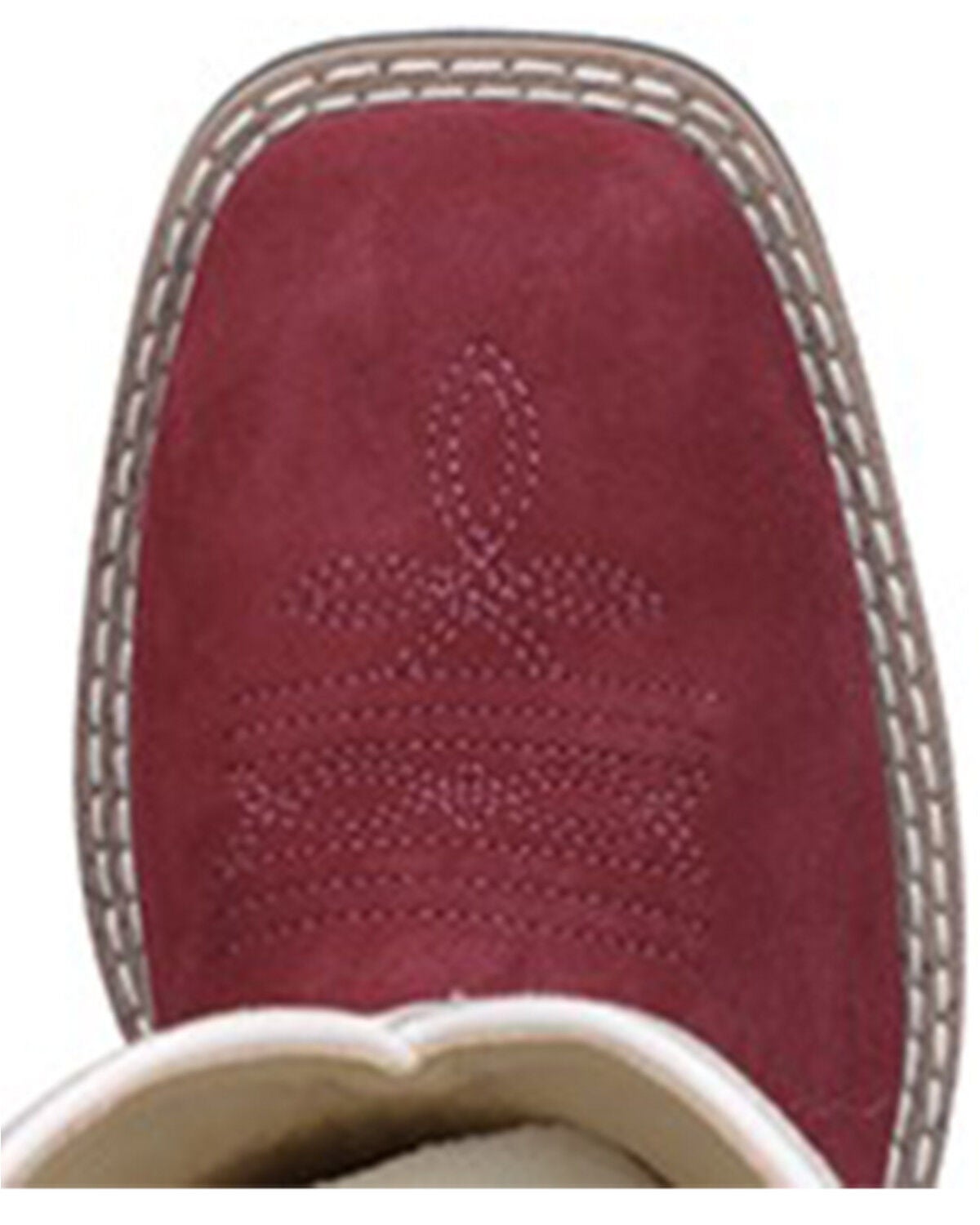 Image #6 - Smoky Mountain Little Girls' Cassidy Western Boots - Broad Square Toe, Red, hi-res